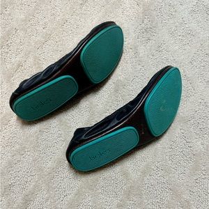 Tieks black ballet flats size 9
